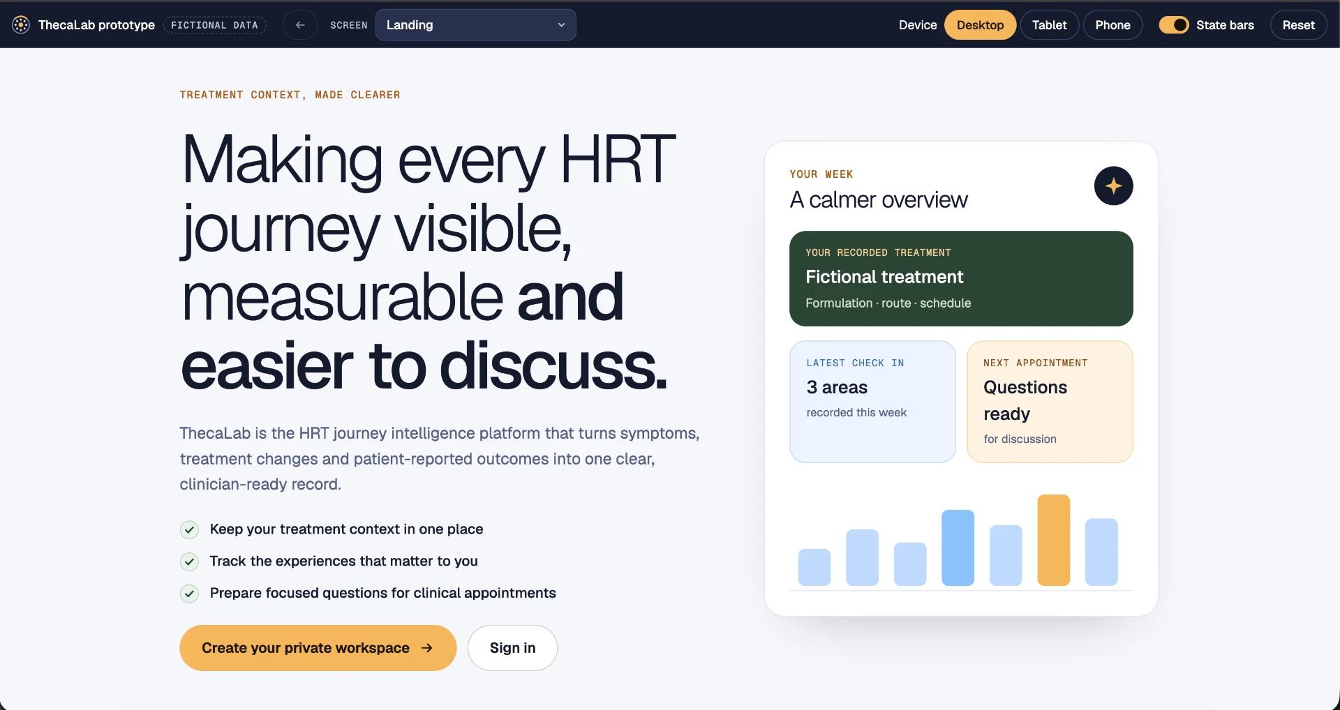 Screenshot of ThecaLab